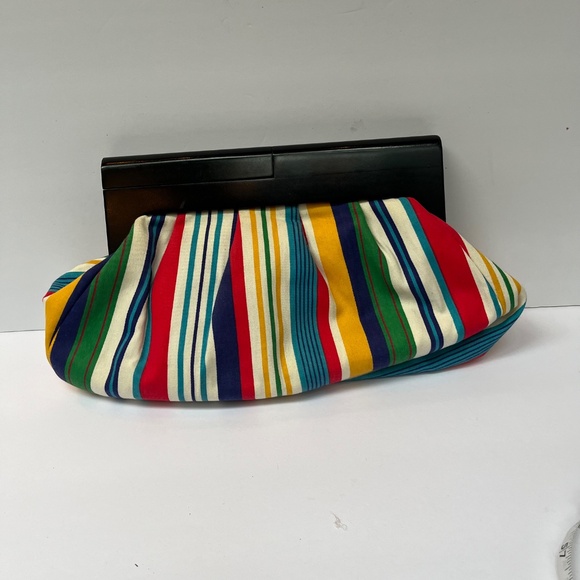 Vintage Striped Nine West Clutch Purse / Bag, Multicolour - Picture 3 of 7